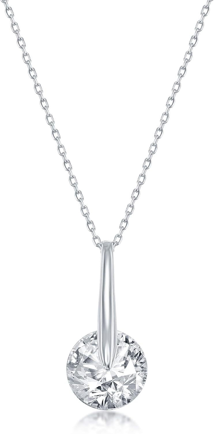 ☆ENGBROX☆ silver925 rossie ribbon cubic necklace EBNL24004 앵브록스(ENGBROX) [silver925] rossie ribbon cubic necklace